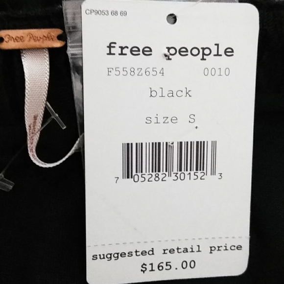 Free People Black Embroidered Studded Dress New with tags! Make offers now - Picture 6 of 7